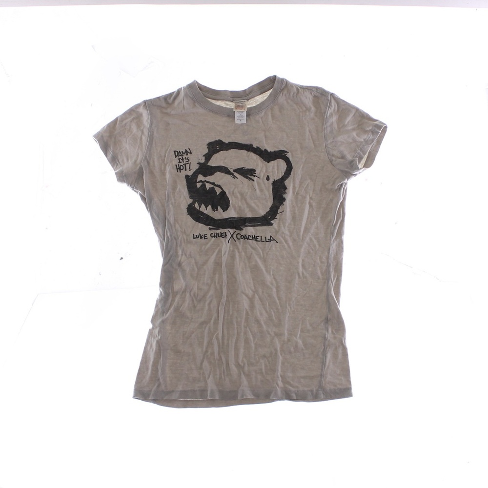 Coachella T-Shirt Womens Sz M beige Solid